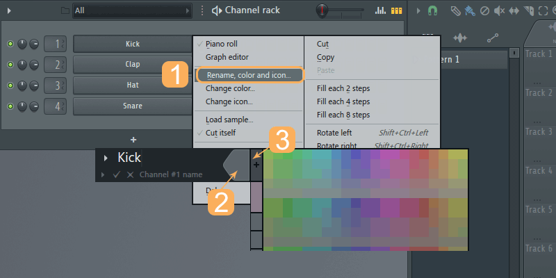 تغییر رنگ Channel Rack در اف ال استودیو