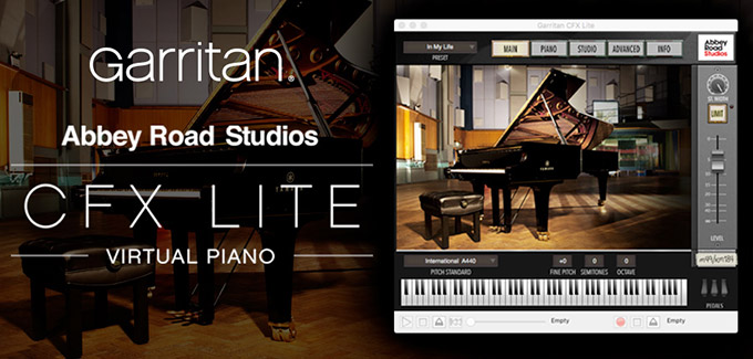 نمایی از وی اس تی پیانو Garritan Abbey Road Studios CFX Lite