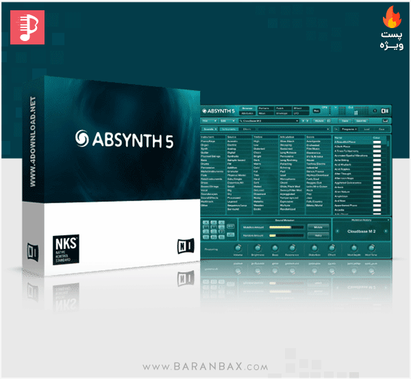سینتی سایزر بسیار حرفه ای و محبوب Native Instruments Absynth v5.3.4