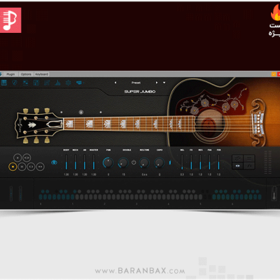 وی اس تی گیتار آکوستیک وینتیج Ample Sound Ample Guitar Super Jumbo v3.5
